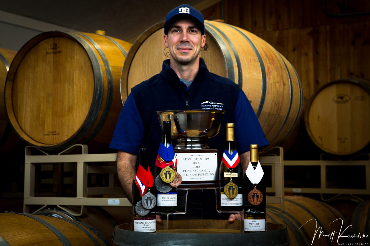Scott with Best of Show and Wine Awards