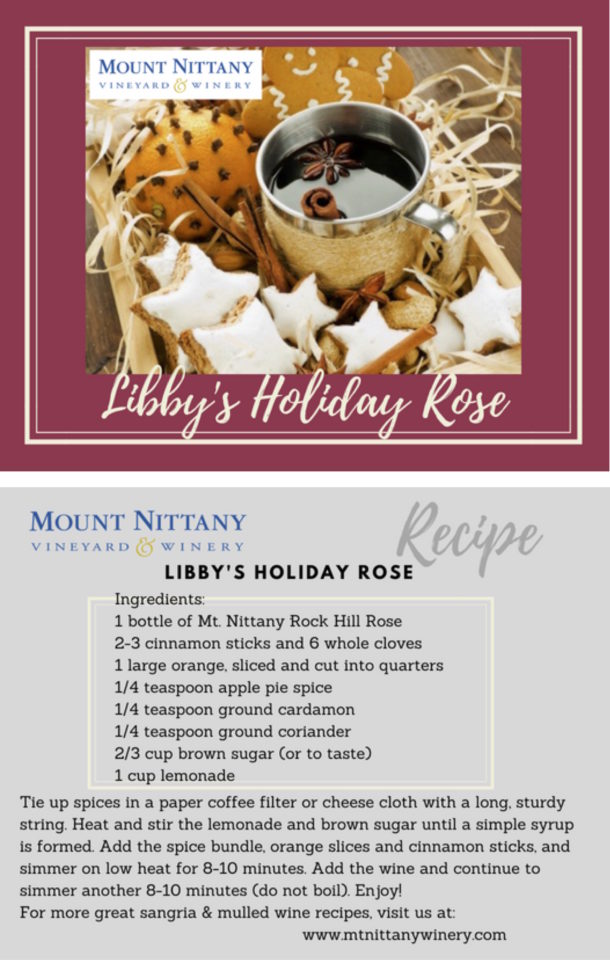 Libby's Holiday Rose Recipe Card