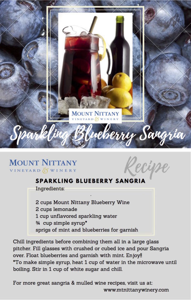 Sparkling Blueberry Sangria